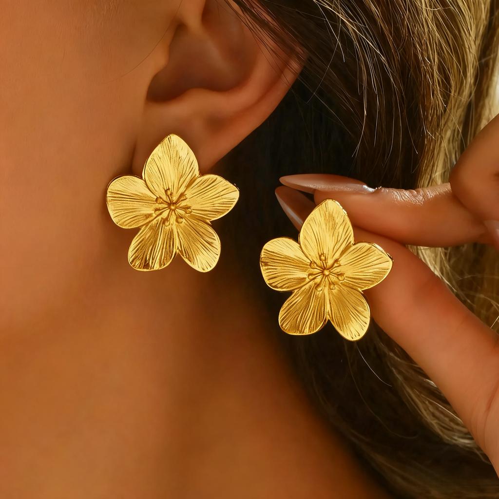 Exaggerated Irregular Metal Dangle Earrings for Women Vintage Geometric Statement Drop Earrings Punk Rock Jewelry Accessories