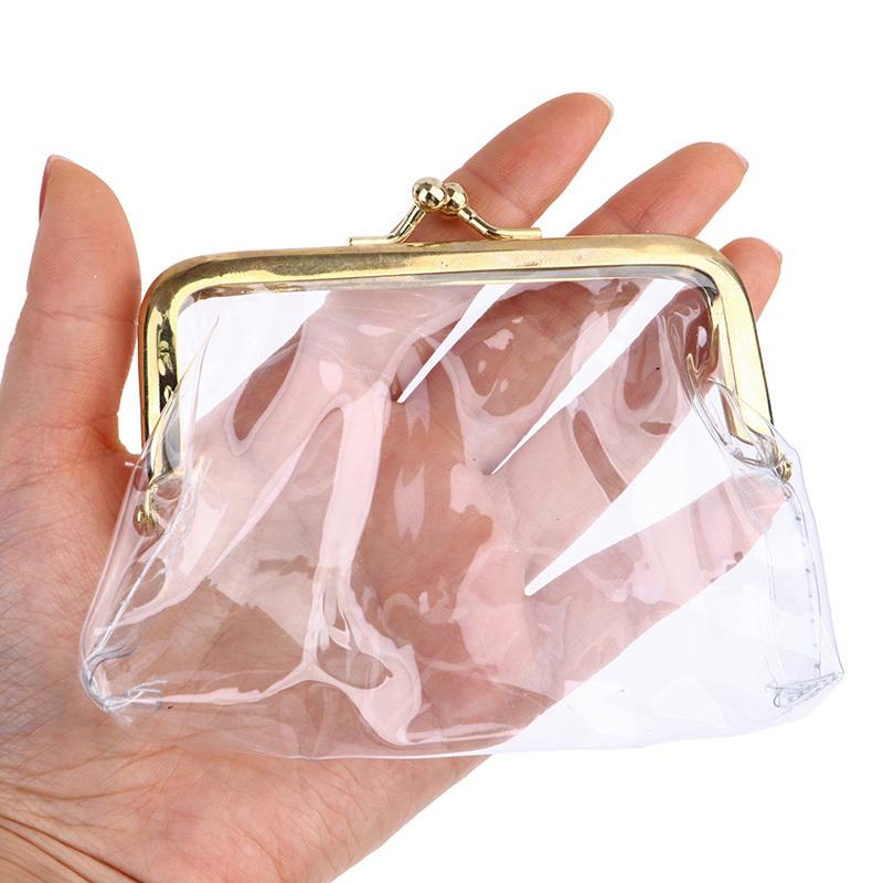Mini Money Bags Bus Card Iron Mouth Clip Credit Id Card Small  Holder Transparent Coin Purse Change Purse