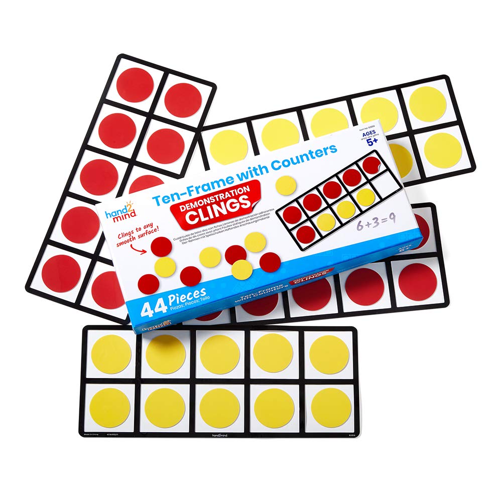 Learning Resources Math Materials Ten Frame Counter Set for Teachers Authentic (92856)