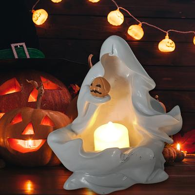Geisterkürbis Kerzenhalter Spukhaus Dekoration Kerzenständer Kunsthandwerk Ornamente Halloween Schreibtischzubehör