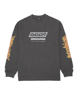 INTERSECTION Vintage Graphic Long Sleeve T-Shirt [Gray]