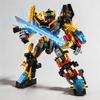 Mech Bausteine Verwandlungsroboter Bausteine DIY Montage Actionfigur Spielzeug für Jungen Kinder Weihnachtsfeiertagsgeschenk