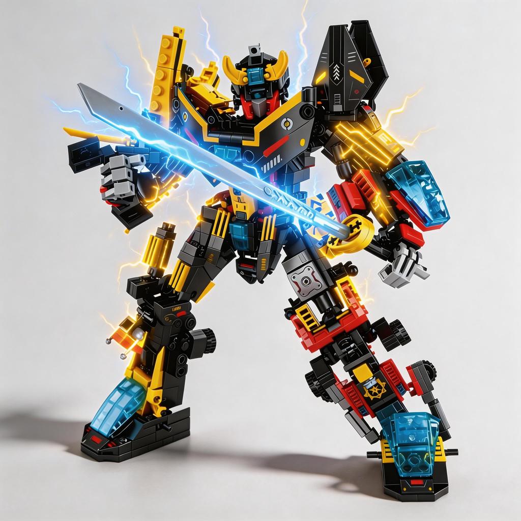 Mech Bausteine Verwandlungsroboter Bausteine DIY Montage Actionfigur Spielzeug für Jungen Kinder Weihnachtsfeiertagsgeschenk