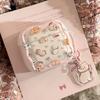 Pink Cat Earphone Cover Suitable for Apple AirpodsPro 2or3 1/2/3/4 Generation Bluetooth Earphone Protective Cover Sweet Pendant