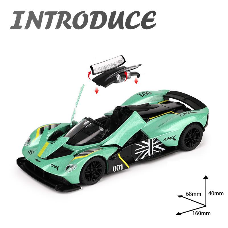 1/32 Martin Valkyrie Legierung Miniatur Auto Modell Die-Cast Metall Statisches Maßstabsmodell Auto Sammlung Kinder Geburtstag Spielzeugauto Fahrzeug