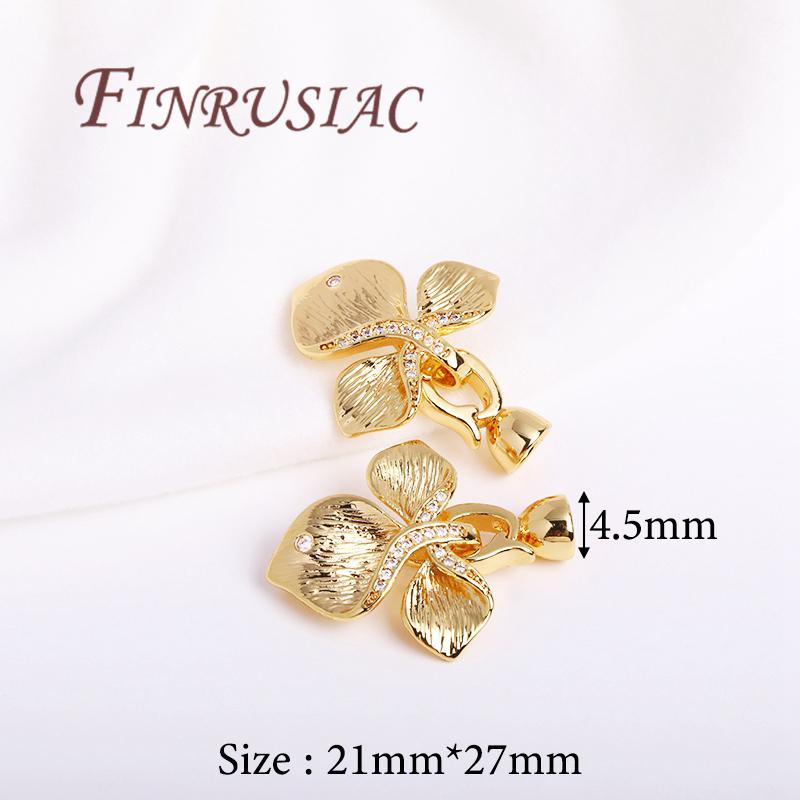 

18K Gold Plated Clasps For Jewelry,Fasteners For Bracelets,Connectors Clasp For Necklace Accessories,DIY Jewelry Making Supplies 1 piece