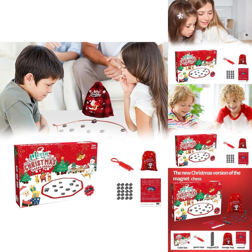 Engaging Magnetic Effect Chess Game For Kids With Colorful Box And 20 Pieces For Logic Training