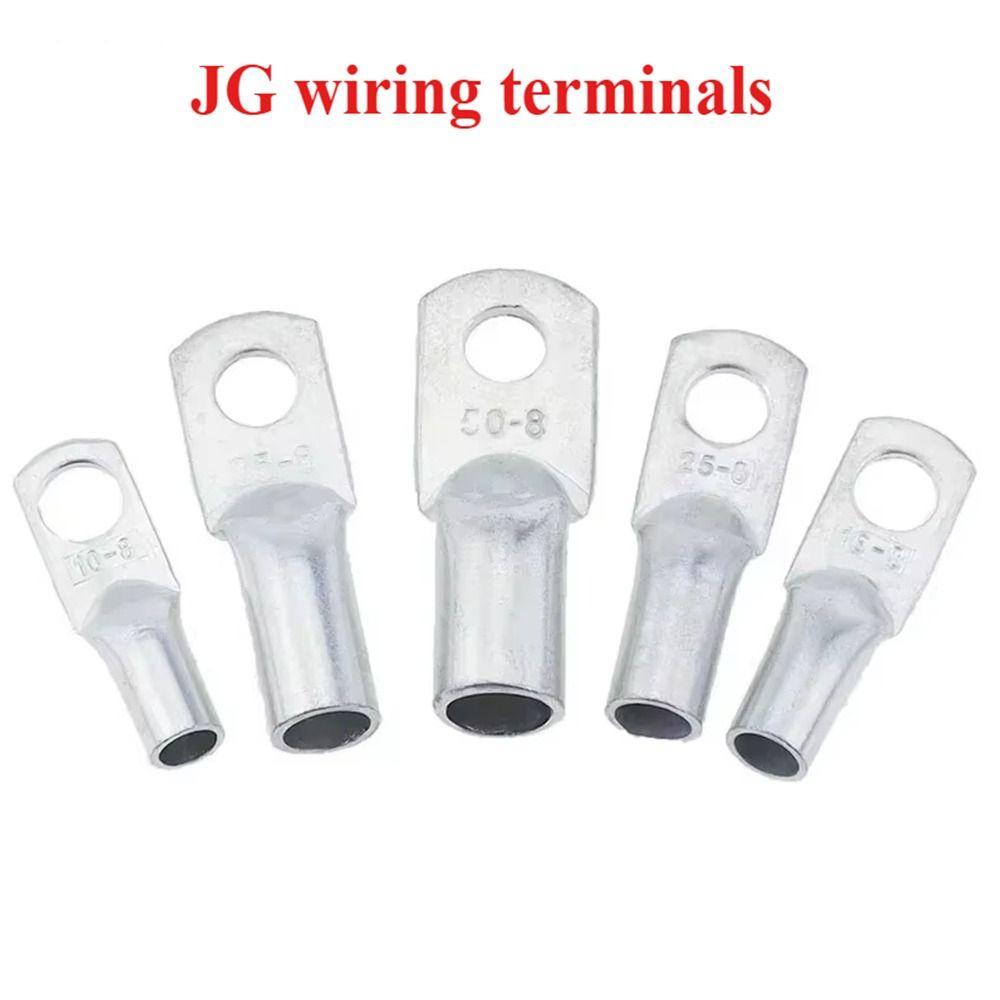 5Pcs 14-2AWG Tinned Copper Cable Lug JG Series Battery Cable Terminal  for Power Wire Crimping