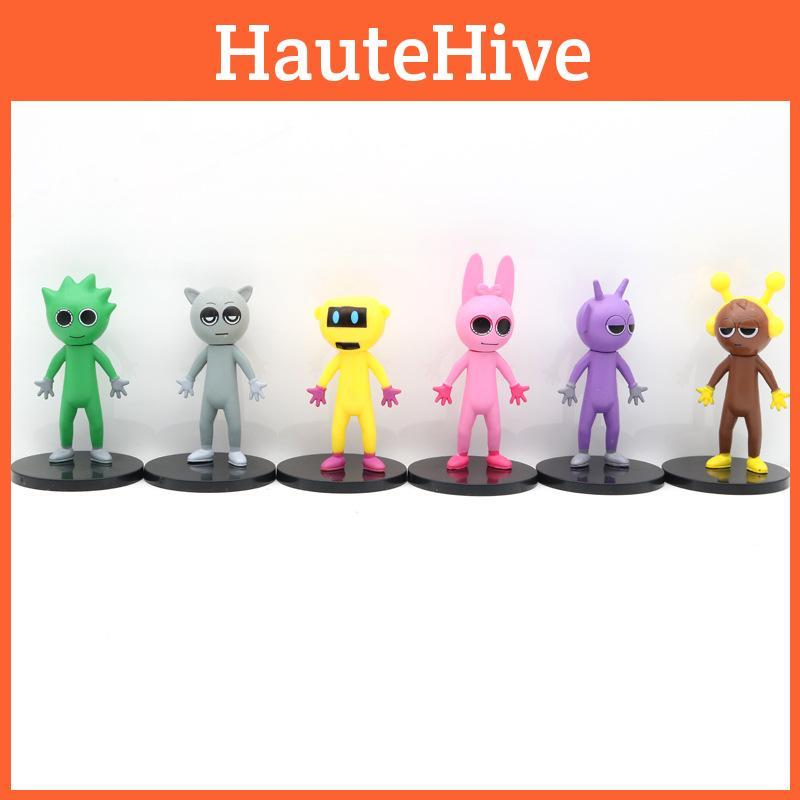 Sprunki Boxes Beat 12pcs Character Figurines Movable Heads Unique Decor Gifts