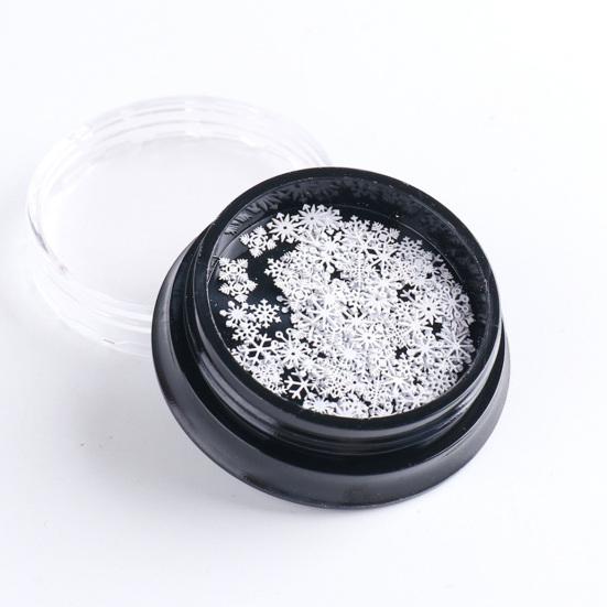 1 Box Nail Flake Snowflake Style 3D Effect Ultra Thin Mixed Manicures Christmas