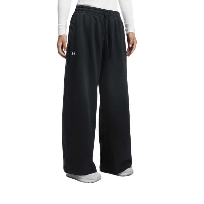 Under Armour UA Autumn Winter Rival Womens Fleece Wide Leg Sports Loose Comfortable Fashion Versatile Casual Pants Women Pants 1390320-001