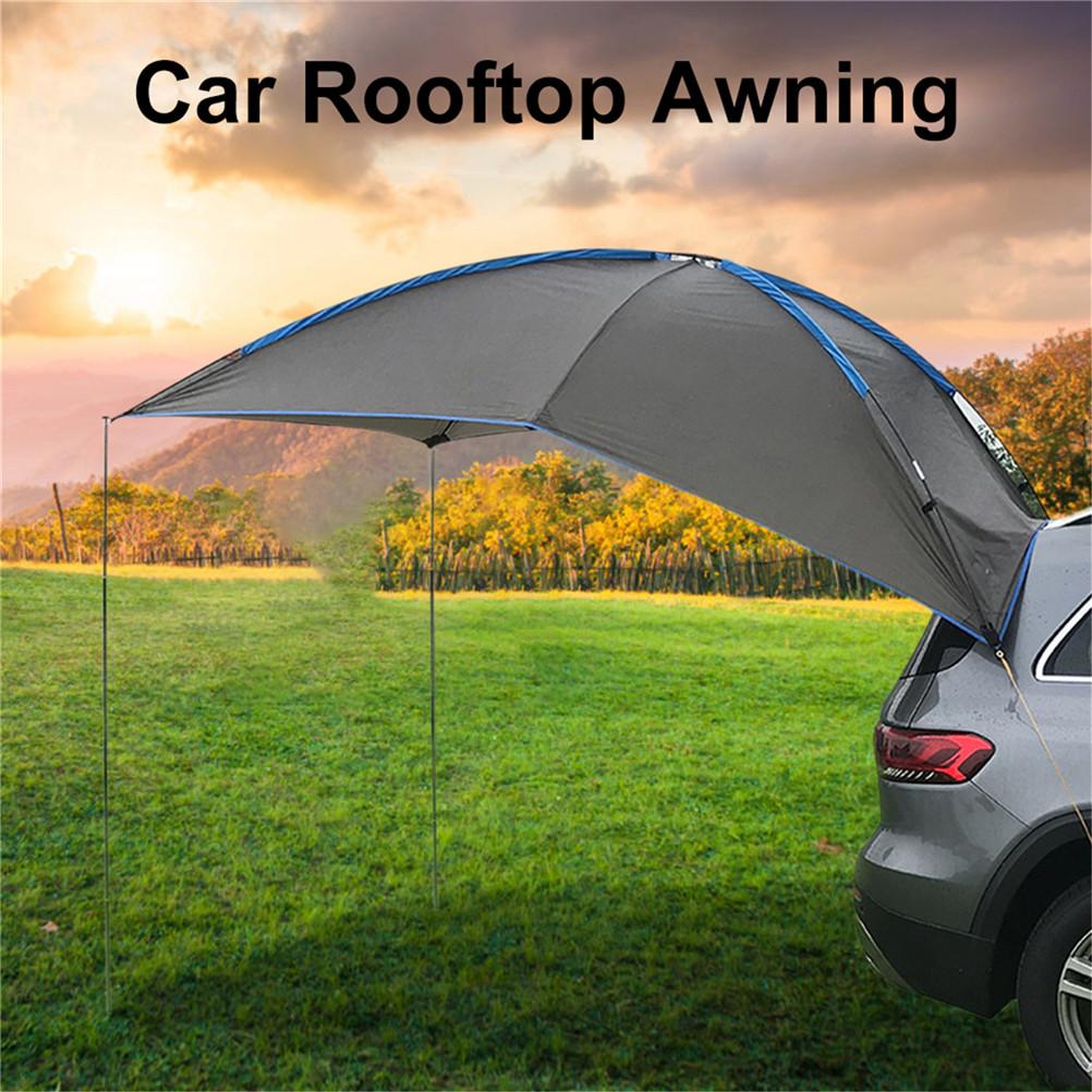 Car Tail Tent Portable Rainproof Awning Car Rear Car Side Tent Outdoor Portable Rear Tent for 3-4 People Equipment Camping Car Tent