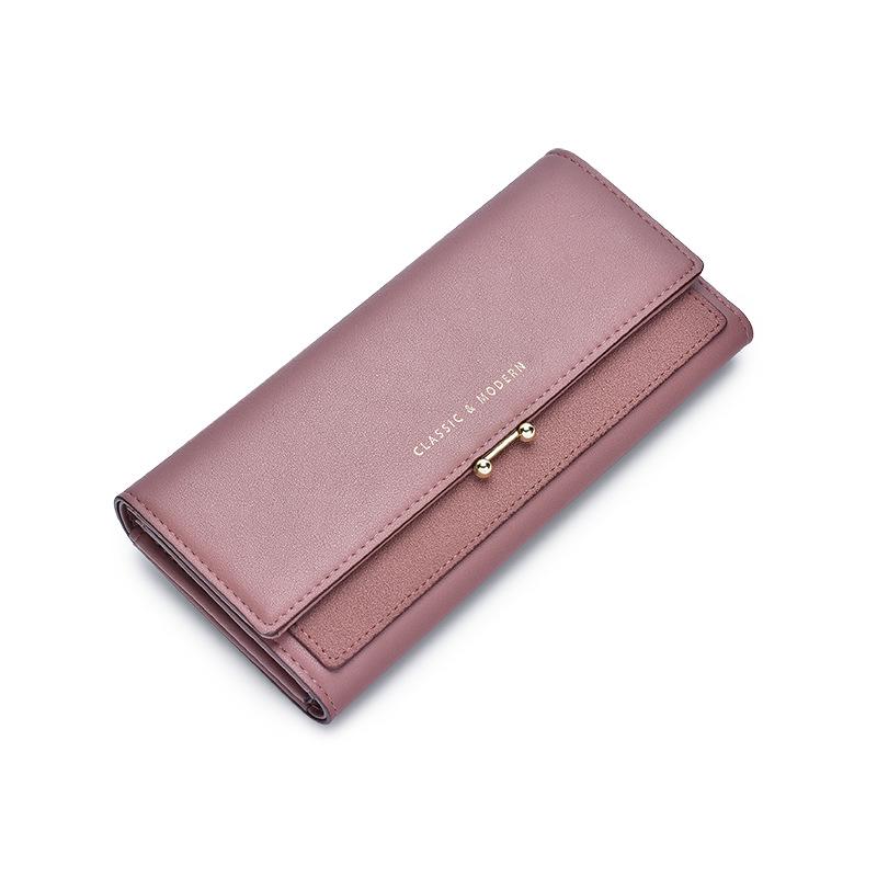 

New Tairilian Retro Tri-fold Women s Large Capacity Clutch Wallet лавандовий