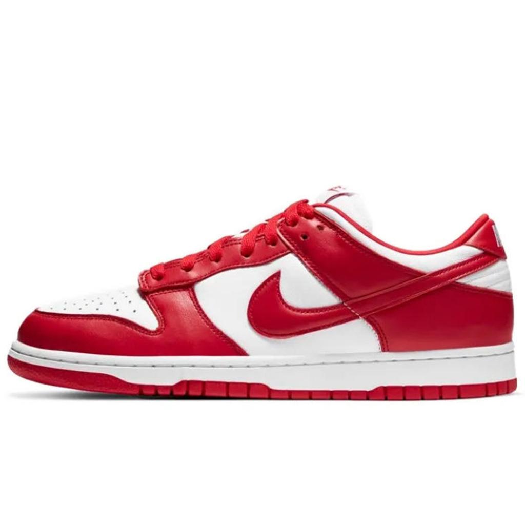 Nike Scarpe da Skateboard Basse Dunk Coverage Antiscivolo e Resistenti all'Abrasione Unisex Rosso Oro Bianco CU1727-100(Team188-)