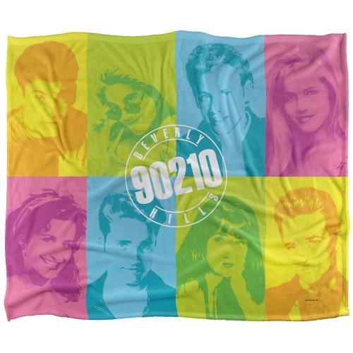 Beverly Hills Cop 90210 Silky Colour Block Supersoft Blanket