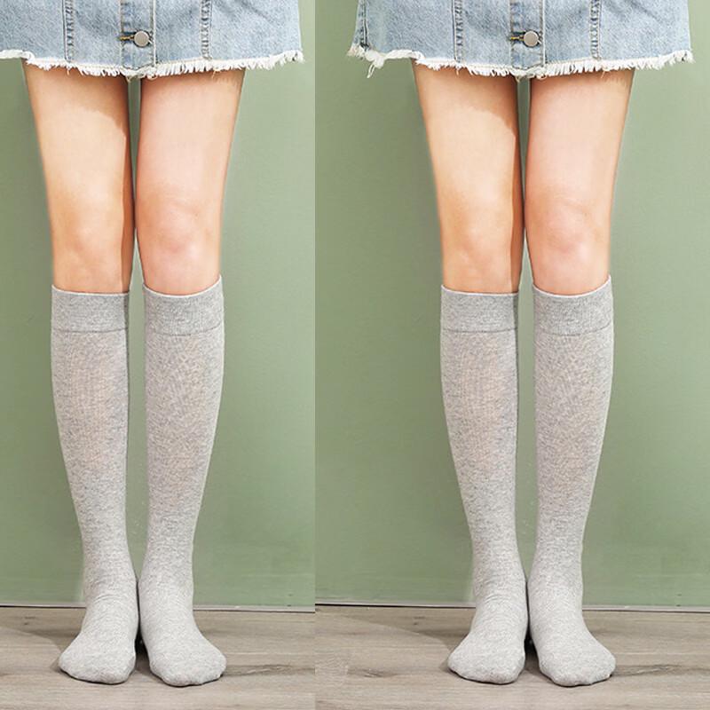 Langsha Women s JK Style Mid-Calf & Over-Knee Socks (2-Pair Pack)