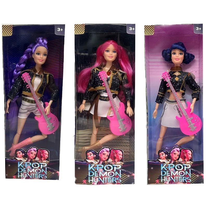 Neue Puppe Spielzeug Kpop Demon Hunter Actionfigur Spielzeug Rumi Mira Zoe schöne Prinzessin Baby Mädchen Puppe mit Musikfunktion Spielzeug Mädchen