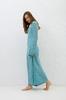 Cotton Mirage long openwork dress blue 36/38 / Regular