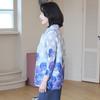 Shiz Madam Pleated Jacket Watercolor Flower J31708
