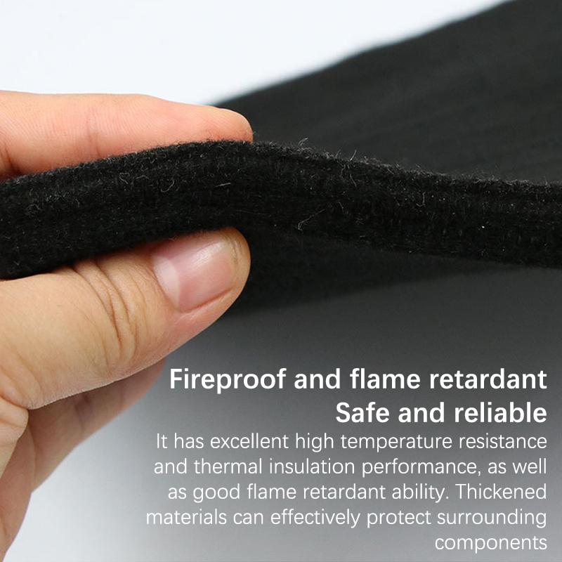 Graphitfilz Schwarz Schweißschutzdecke Brennerpack Schutzfolie Kohlefaser Hochtemperatur 300*200Mm Langlebig
