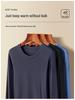 Men's Slim Fit Modal Thermal Suit – Lightweight Round-Neck Long Sleeve Top and Pants for Autumn/Winter