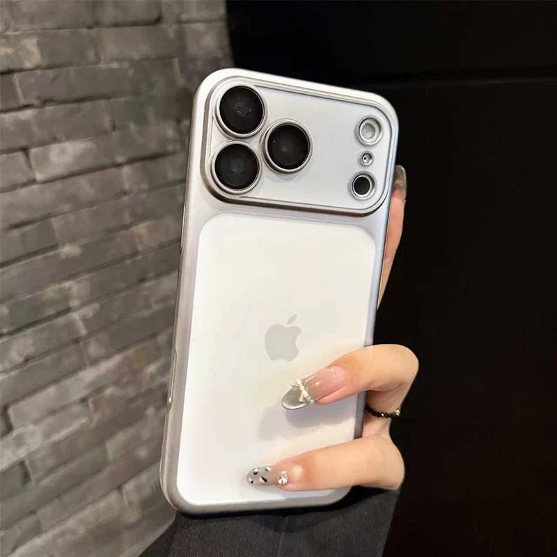 Frosted Thin Original Phone Case For iPhone 17 15 16 14 13 12 Pro Max Air Translucent Shockproof Camera Protection Cover