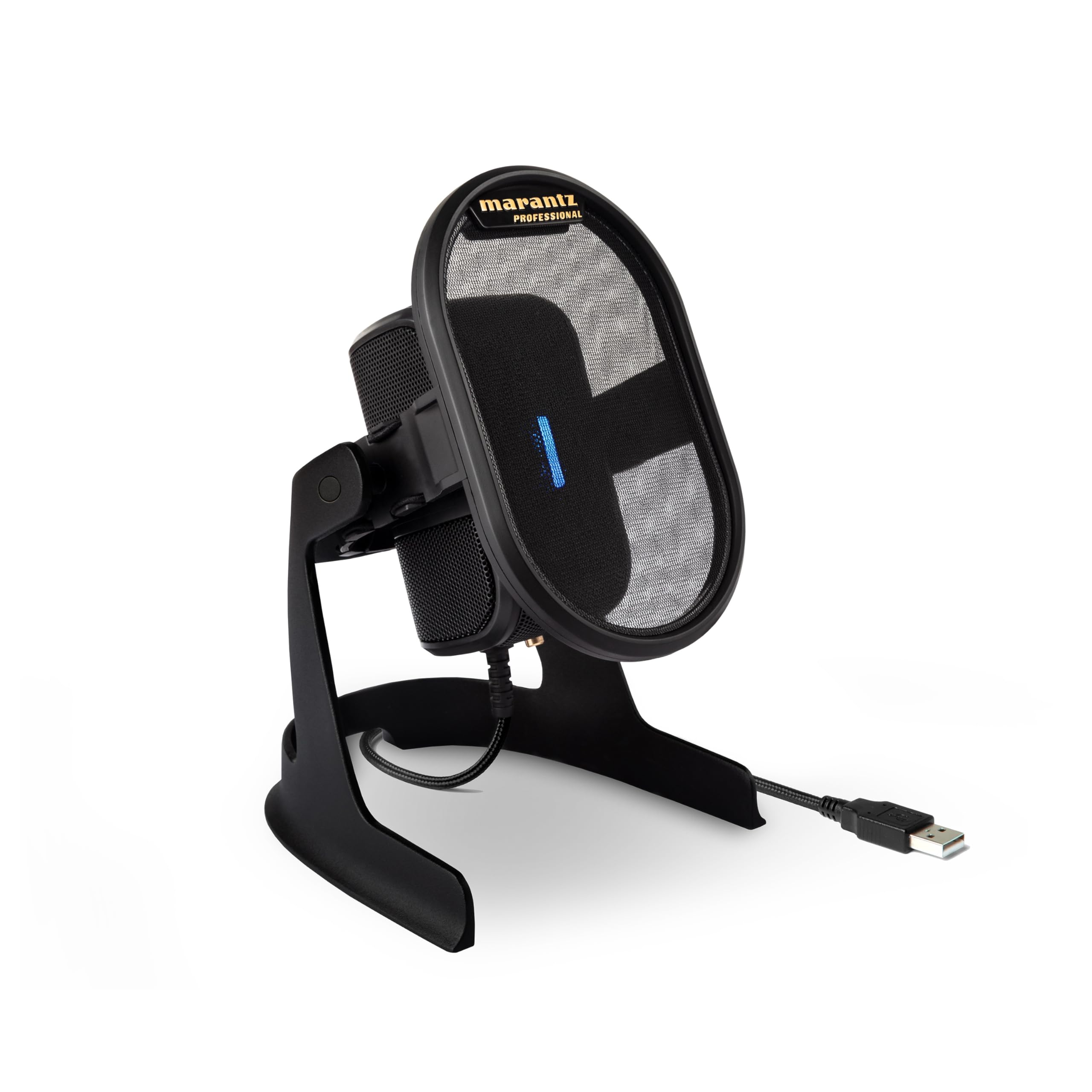 

Marantz Pro USB Condenser Music Umpire Microphone, Microphone, Unidirectional, Gaming, Telework, Streaming, Recording, Production, чорний