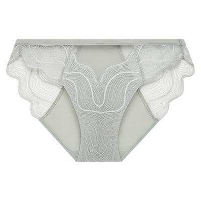 FW22 Sexy Spitze Mesh Atmungsaktive Bikini Unterwäsche Damen Unterwäsche Grau QF6950AD-5FG