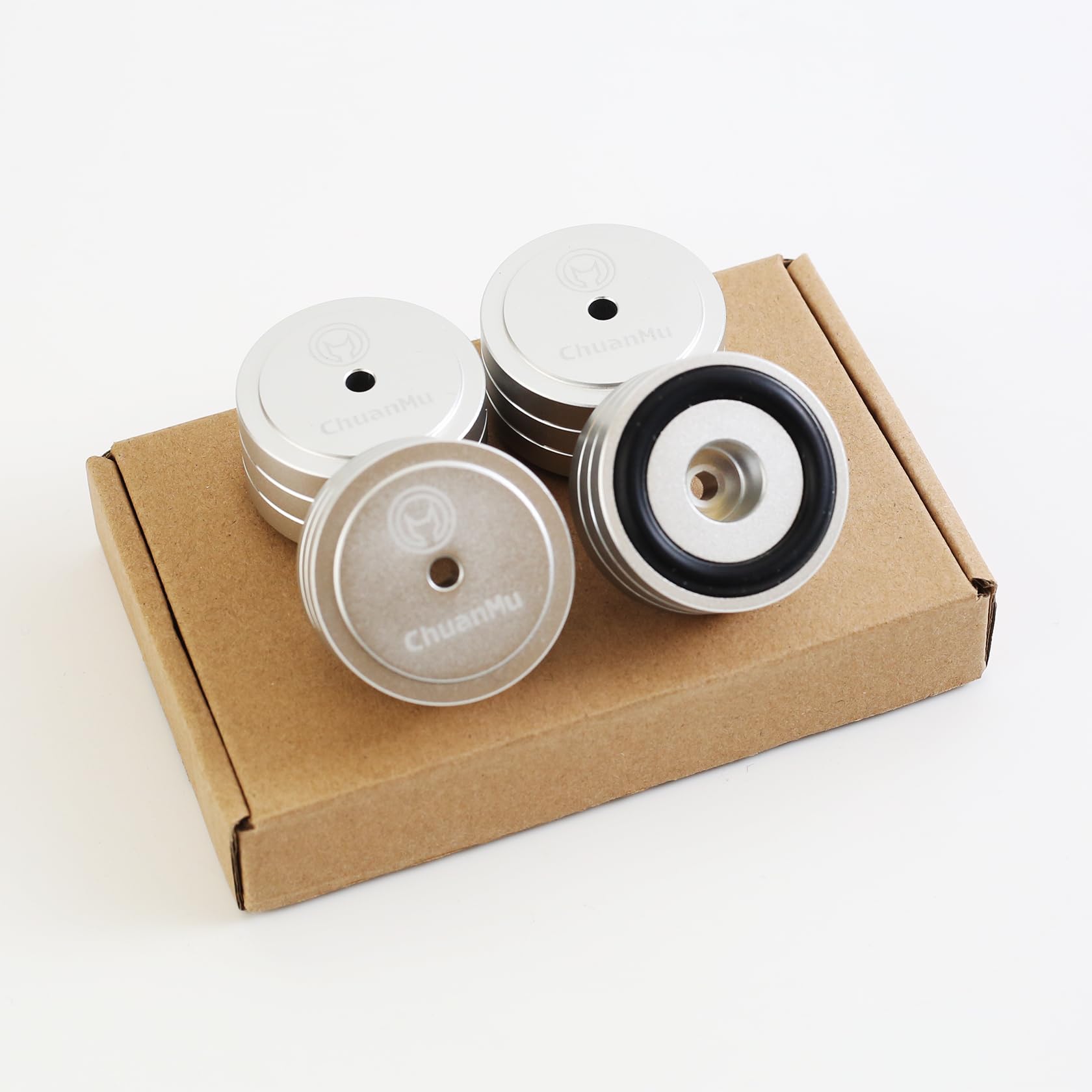 

Silver Heat-Generating Aluminum Speaker Seismic Isolation Mat Scaffolding, Set of 4 [P221S]