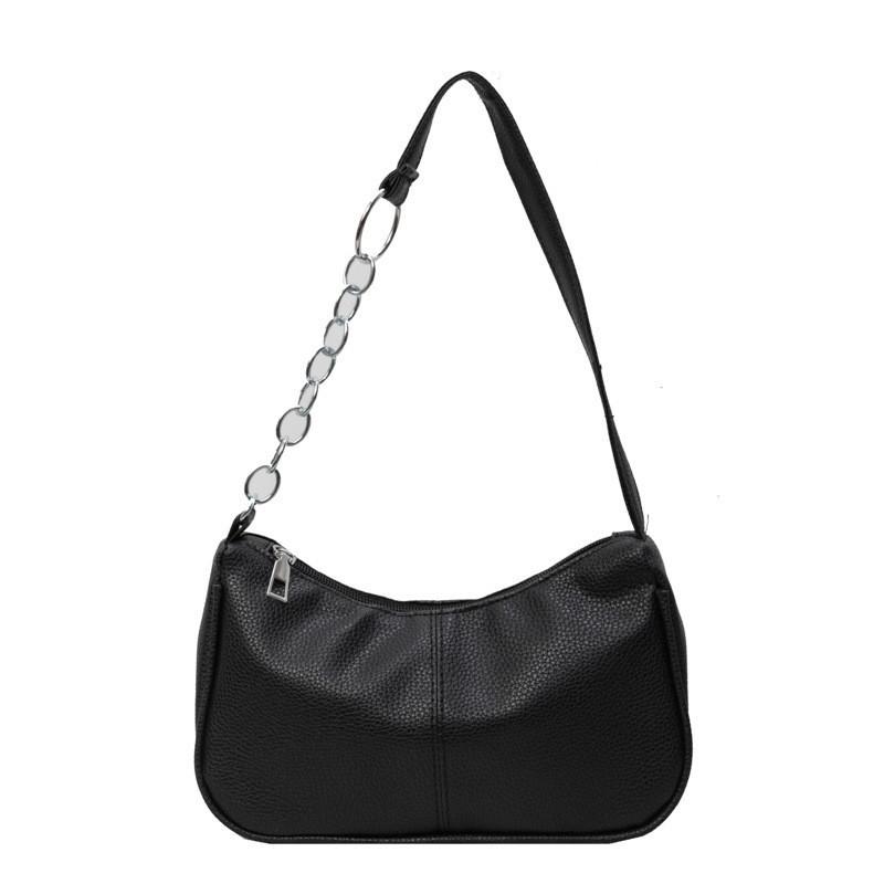 Stylish Summer Pu Leather Shoulder Bag For Women With Vintage Texture