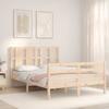 VidaXL Bed Frame with Headboard 140x200 Cm Solid Wood 3194116