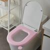 Universal EVA Waterproof Toilet Seat Covers for Kids Simplicity Solid Color Washable Soft Silicone Foam Toilet Seat Cushion