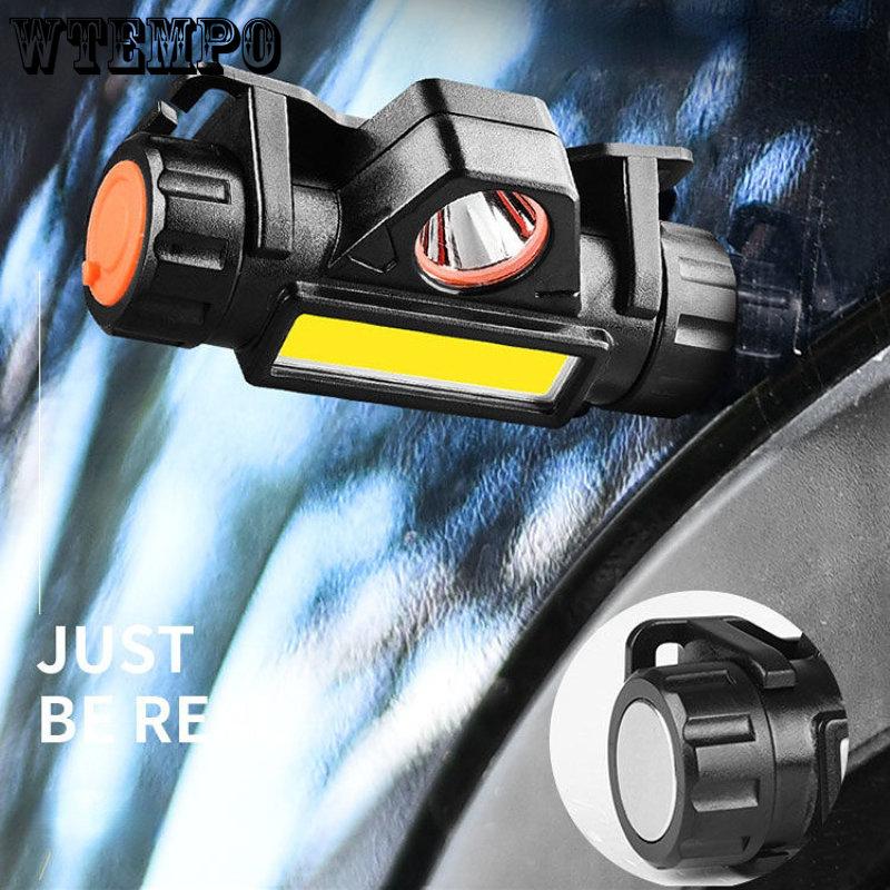 LED Strong Light Headlamp Cob Headwear Outdoor Night Fishing Light Magnet Work Light Mining Light Waterproof Torch