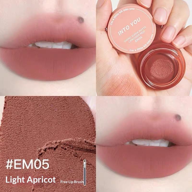 Heart Adoration and You Heroine Fog Lip Cheek Dual-Use Canned Lip Mud Matte Dual-Use Lipstick