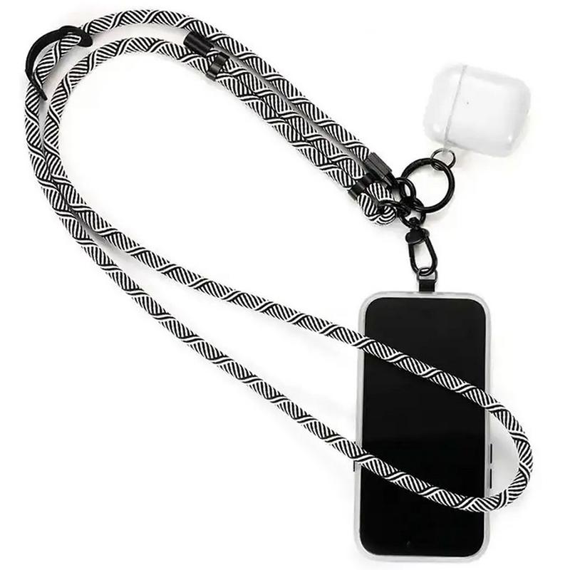 

Универсальный ремешок для телефона с нашивкой, регулируемая подвесная веревка для мобильного телефона, шейные ремни, анти-потерянные ремешки, аксессуары для сотовых телефонов as the picture