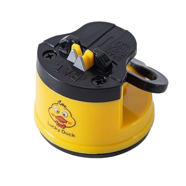 Little Yellow Duck Mini Knife and Scissors Sharpener - New Style Whetstone with Tungsten Steel Blade