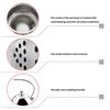 Universal 1.5L Capacity Teas Kettles Suitable for Stovetops Durable Nonrust Steel Wide Opening Water Boiler