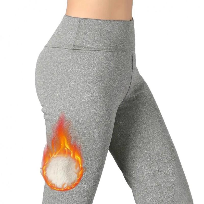 Womens High Waist Fleece Lined Leggings Slim Tummy Control Butt Lifting Thick Warm Casual Pants Winter