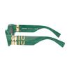 Miu Miu Letter Decorated Irregular Frame Sunglasses Women sunglasses Green SMU11W_E15H_F05S0_C_054