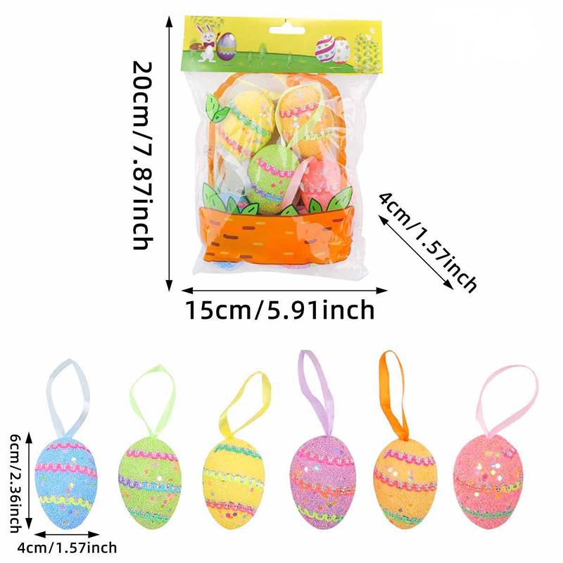 

Пасхальное яйцо из пеноматериала, кулон, украшение для праздничной домашней вечеринки, имитация яйца, реквизит для макета