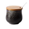 Japanese Style Oil Pot Spice Jar Kitchen Storage Container Ceramic Chili Box Salt Sugar Jar Kitchen Utensils Home Decoration New