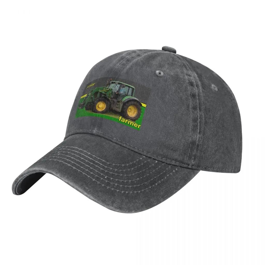 Junior Farmer Green Tractor Baseball Cap Cute Vintage Hat Baseball Cap Sun Cap Womens Beach Visor Unisexs