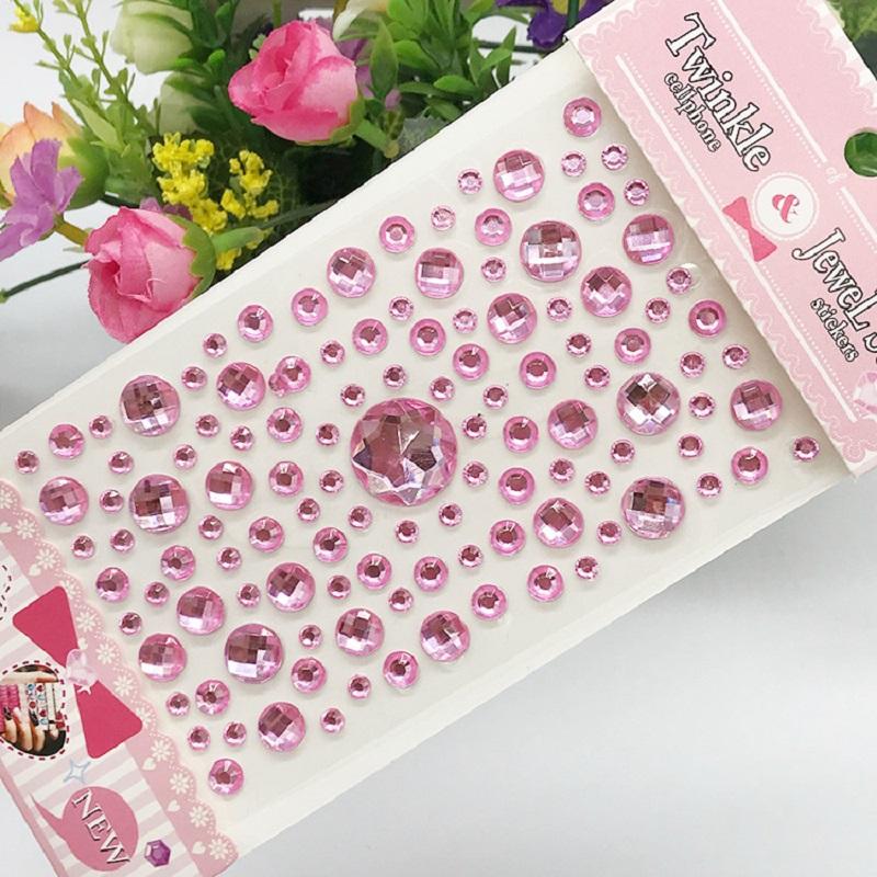 New Stickers On The Face Rhinestone Makeup Bright Face Art Sticker Children's Temporary Tattoo Rhinestone for Strasse Makeup