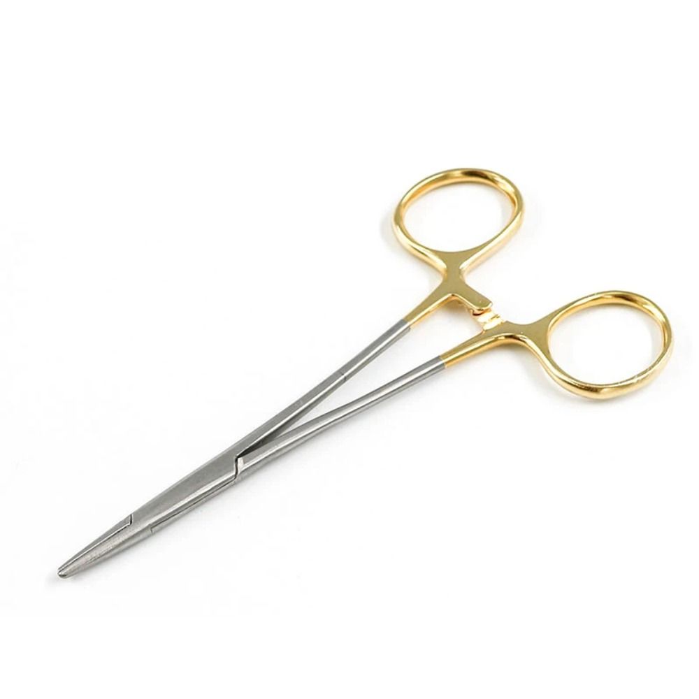 TC Head Orthodontic Forcep Gold Handle Anterior Teeth Bracket  Dental Instrument