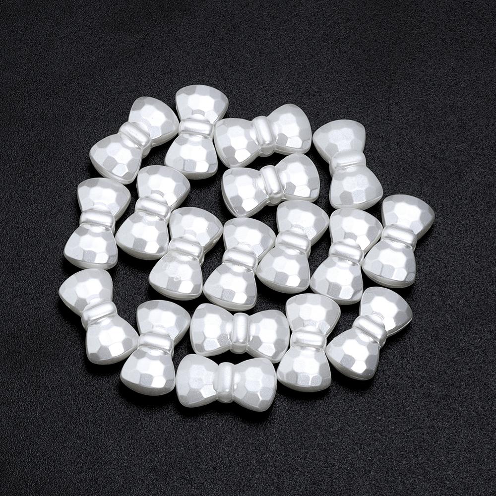 30-100Pcs Multi-shape Acrylic Beads Charms Imitation Pearl Beads For DIY Necklace Bracelet Pendant Jewelry Making Accessories