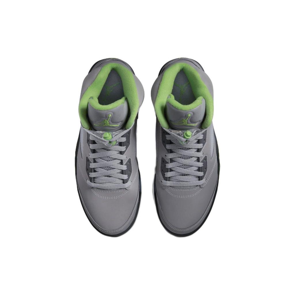 Pantofi sport pentru bărbați Air Jordan 5 Retro Green Bean 2022 Gri Argintiu Flint-Grey DM9014-003