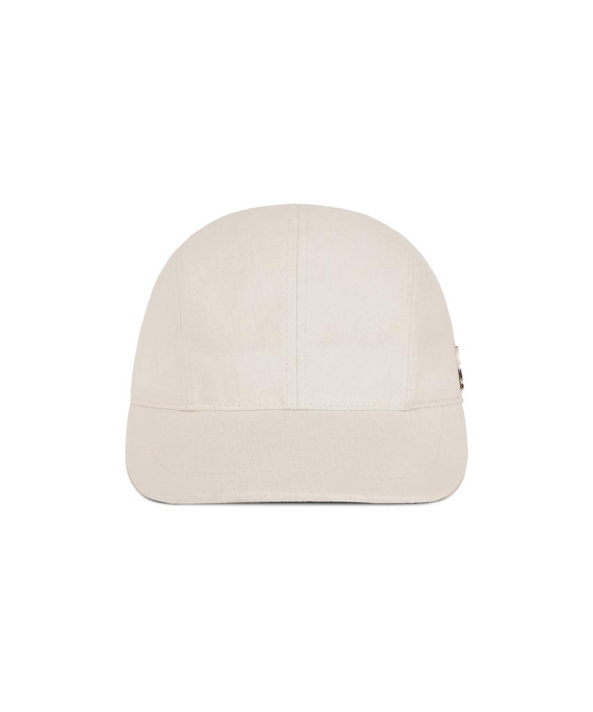 Bajal Va Studded Glossy Scrunchie Cap Ivory