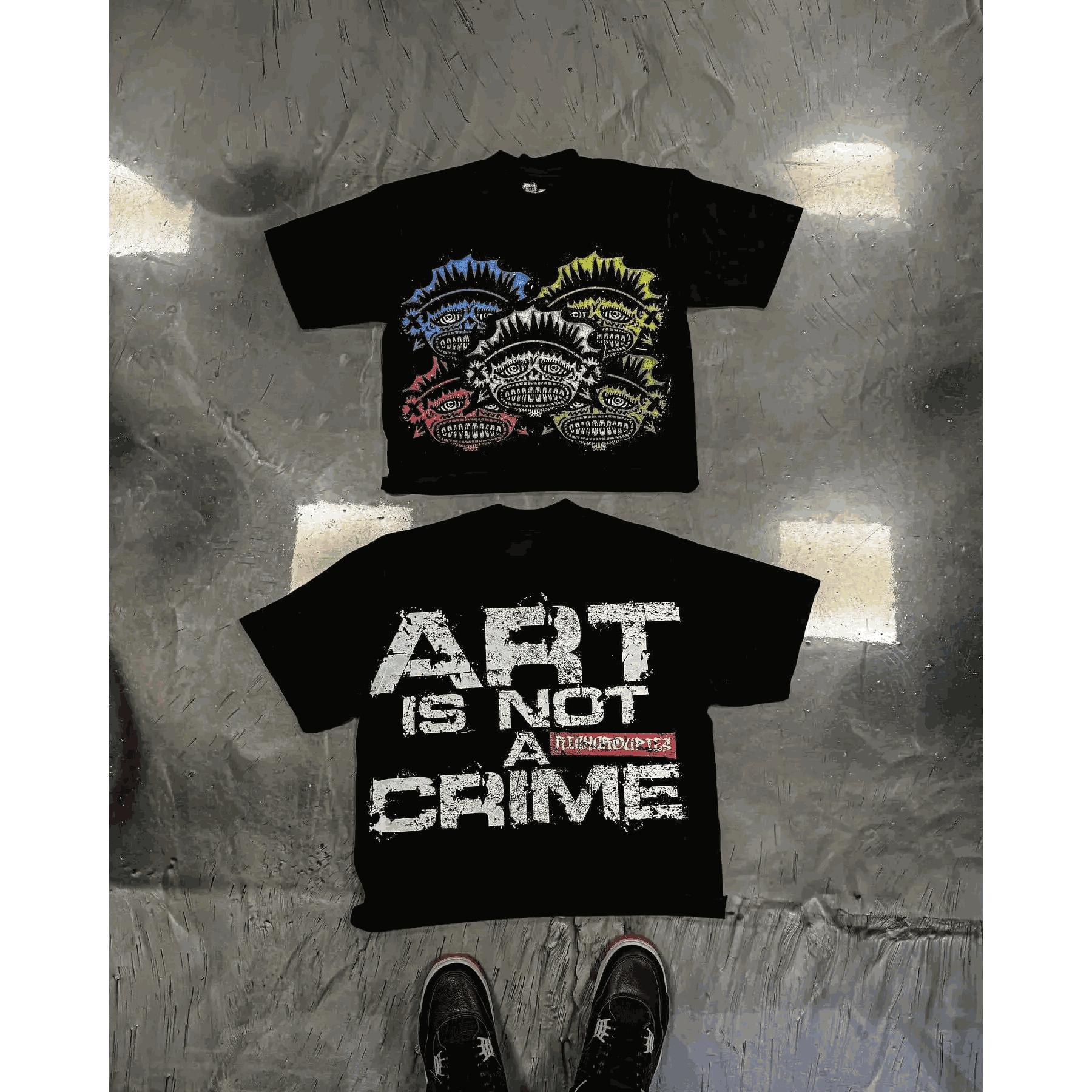 

Summer High-stree Harajuku Y2K Retro Fashion Gothic Loose Oversized Short-sleeved Men Women T-shirt Loose Casual Oversized Top Summer New Tee XXXL