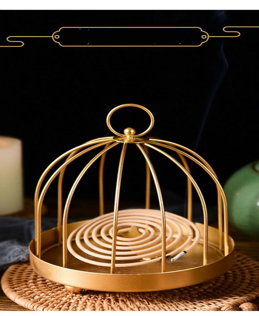 Metall Moskito Spule Tablett Sommer Schlafzimmer Vogel Käfig Moskito Spule Rack Eisen Ornamente Anhänger Moskito Spule Anhänger Wohnzimmer Ornament