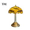 Small Resin Lamp for Bookshelf Stained Glass Black Bat Table Lamp, Vintage Retro Decorative Night Light Study Halloween Gothic Bedside Dormitory, Bar,